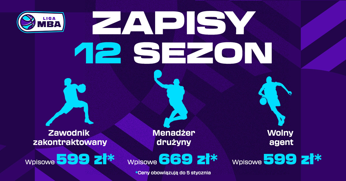 Sezon 12 - rozpoczynamy zapisy!